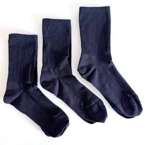 3 Pairs Darn Tough Merino Lightweight Lifestyle Crew Socks 6012 Black Womens M